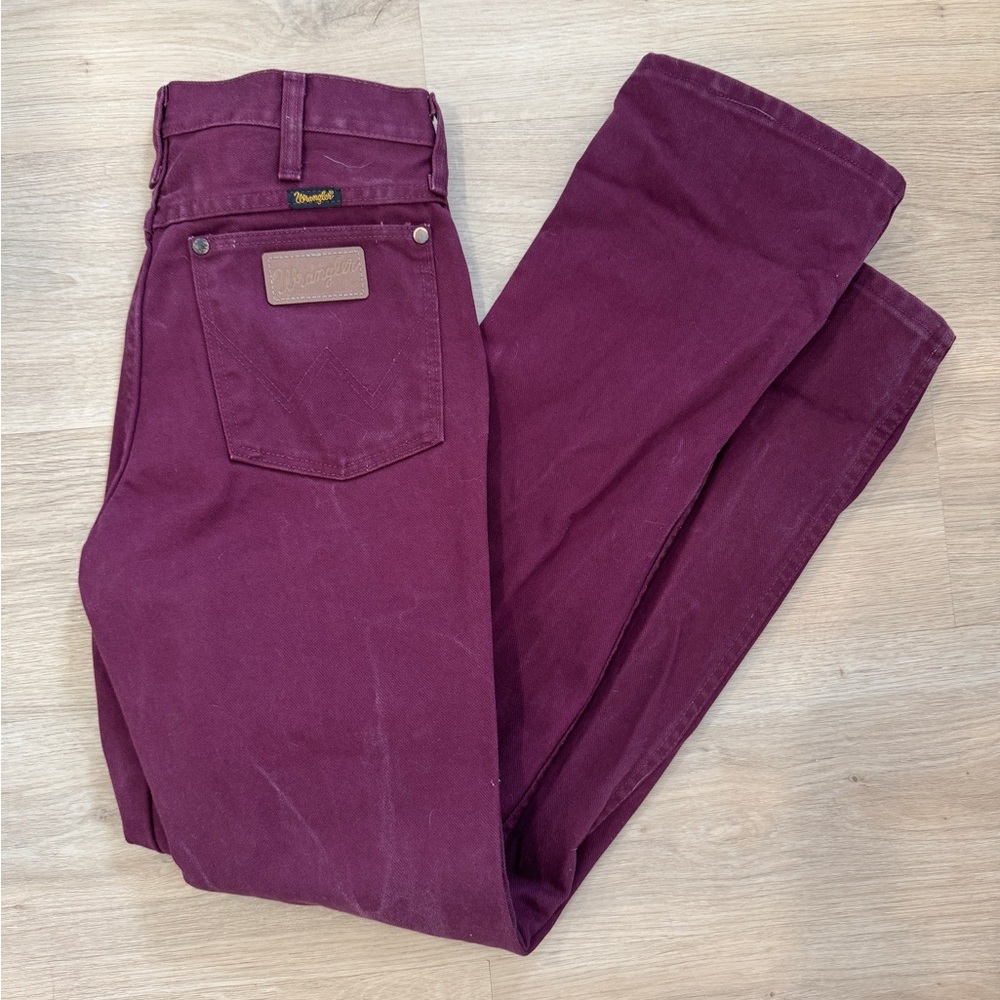 Wrangler Women's Deep Burgundy Straight Leg Jeans